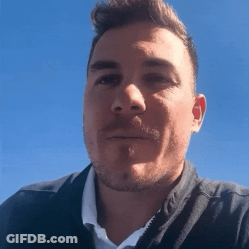 Bearded Man Looking At Camera GIF