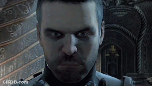 Bearded Man Looking At Camera Wall Saying N GIF