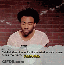 Bearded Man Looking At Phone Saying That's Fair GIF
