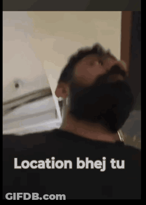 Bearded Man Looking Up Location Bhej Tu GIF