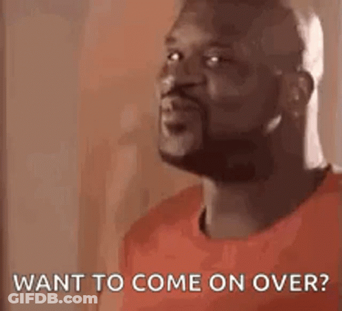 Bearded Man Looking Up Says Want To Come On Over GIF