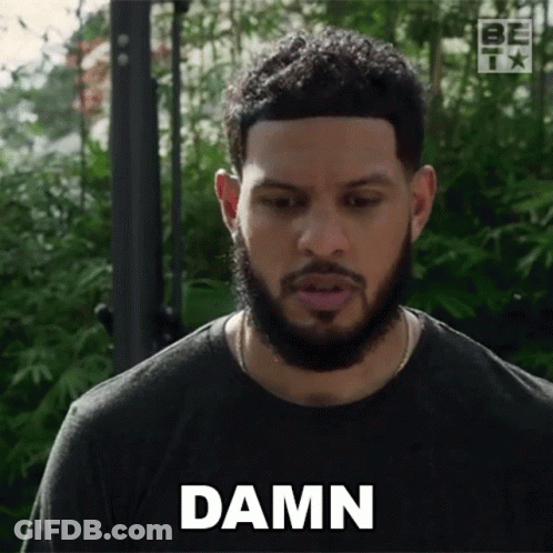 Bearded Man Making Damn Gesture GIF