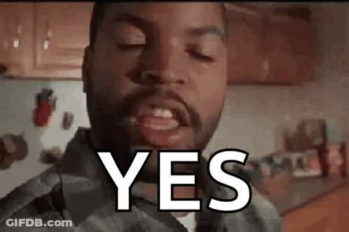 Bearded Man Making Face Saying Yes GIF