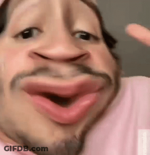 Bearded Man Making Funny Face GIF