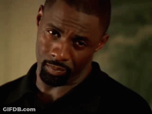 Bearded Man Making Funny Face In Black Shirt GIF