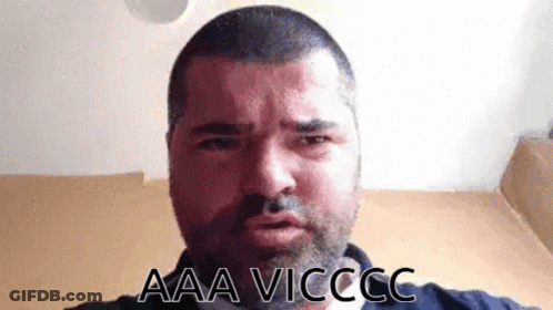 Bearded Man Making Funny Face Saying Aaa Vicccc GIF