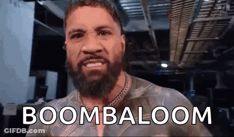 Bearded Man Making Funny Face With Chain GIF