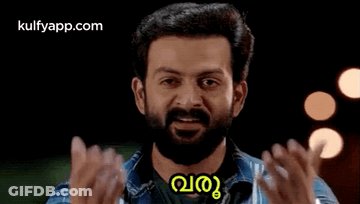 Bearded Man Making Funny Face With Hands Outstretched GIF