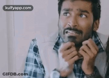 Bearded Man Making Funny Face With Hands GIF
