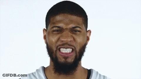 Bearded Man Making Funny Open Mouth Face GIF