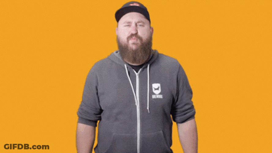 Bearded Man More Power GIF