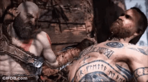 Bearded Man Next To Tattooed Man GIF