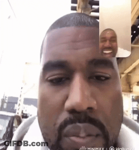 Bearded Man On Video Call With Another Man GIF