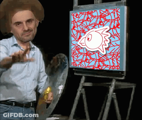 Bearded Man Painting Beauty Is Everywhere GIF