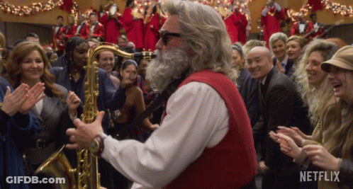 Bearded Man Playing Saxophone GIF