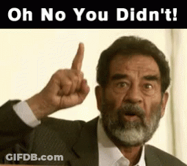 Bearded Man Pointing Up Saying Oh No You Didn't GIF