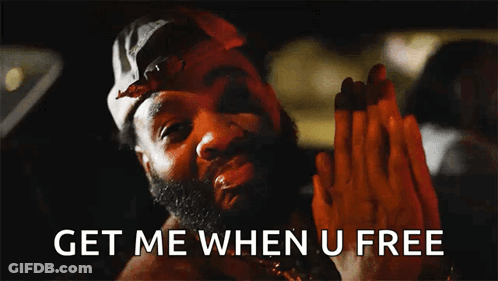 Bearded Man Praying Get Me When U Free GIF