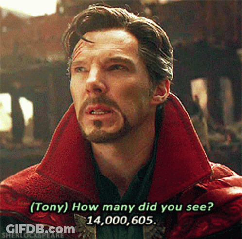 Bearded Man Red Coat Asks Tony How Many GIF