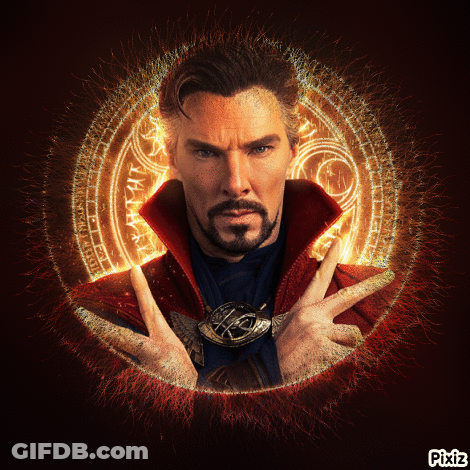 Bearded Man Red Coat Glowing Circle Pixiz GIF