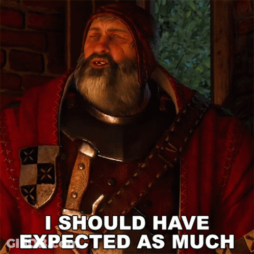 Bearded Man Red Robe Says Expected As Much GIF