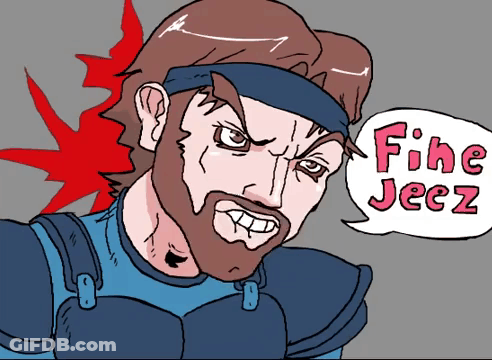 Bearded Man Saying Fine Jeez GIF