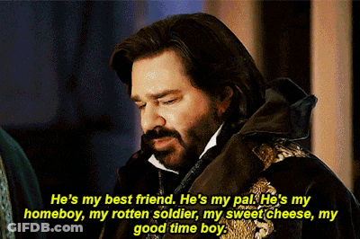 Bearded Man Saying He's My Best Friend And He's My Pal GIF