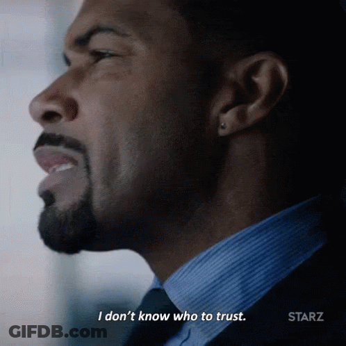 Bearded Man Saying I Don't Know Who To Trust GIF