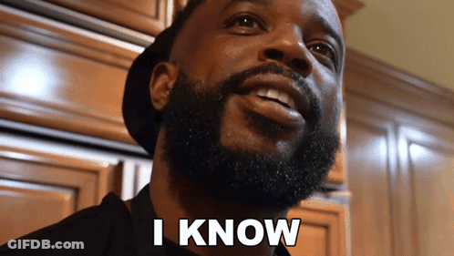 Bearded Man Saying I Know GIF