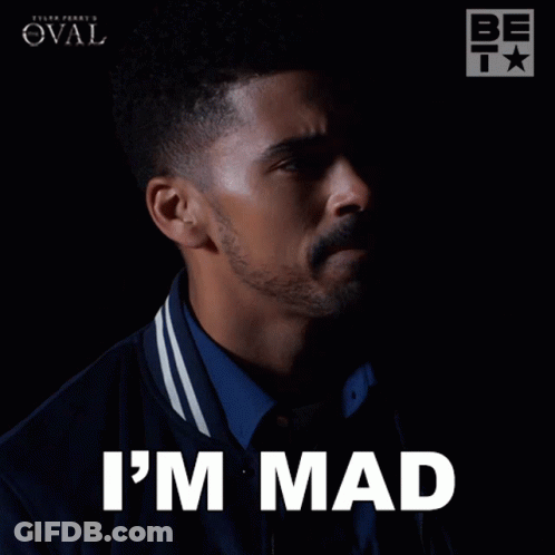 Bearded Man Saying I'm Mad GIF