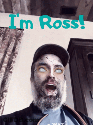 Bearded Man Saying I'm Ross GIF