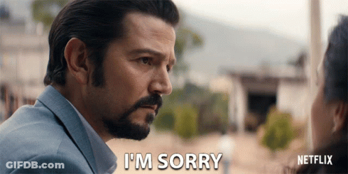 Bearded Man Saying I'm Sorry To Woman GIF