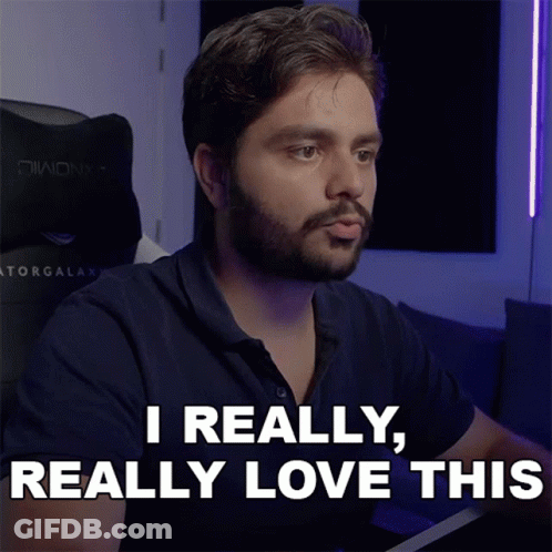 Bearded Man Saying I Really Love This GIF