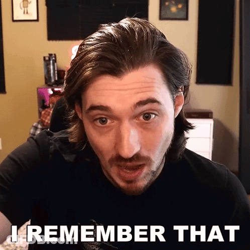 Bearded Man Saying I Remember That GIF