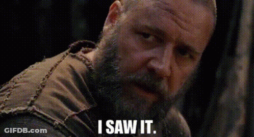 Bearded Man Saying I Saw It GIF
