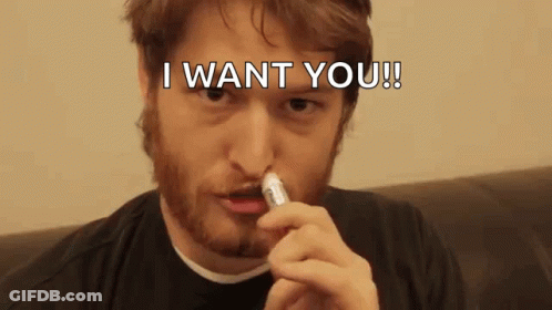 Bearded Man Saying I Want You GIF