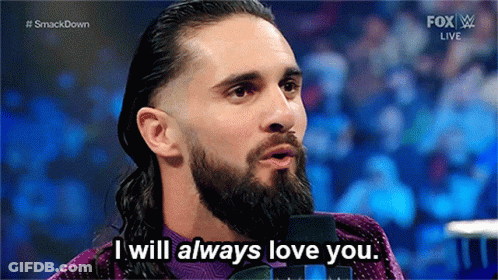 Bearded Man Saying I Will Always Love You GIF
