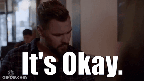 Bearded Man Saying It's Okay GIF