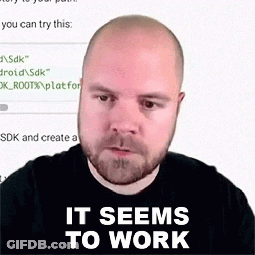 Bearded Man Saying It Seems To Work GIF