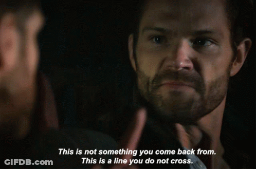 Bearded Man Saying Line You Do Not Cross GIF