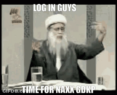 Bearded Man Saying Log In Guys Naxx GDKP GIF