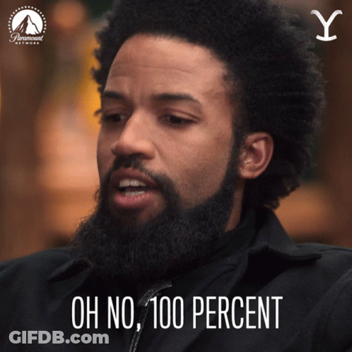 Bearded Man Saying Oh No 100 Percent GIF