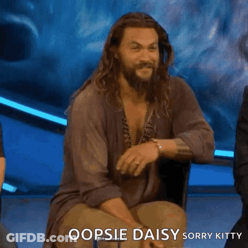Bearded Man Saying Oopsie Daisy GIF