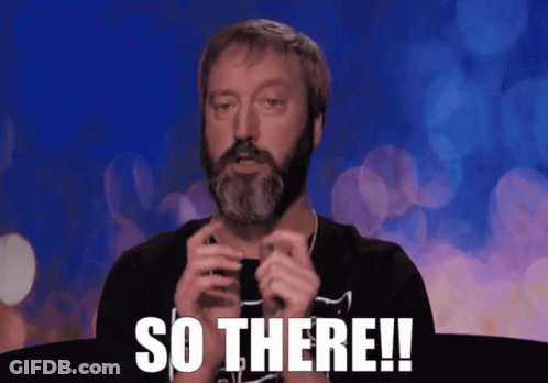 Bearded Man Saying So GIF