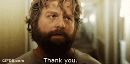 Bearded Man Saying Thank You GIF