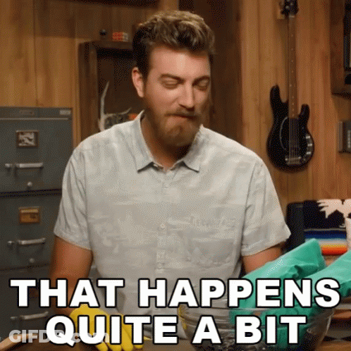 Bearded Man Saying That Happens Quite A Bit GIF