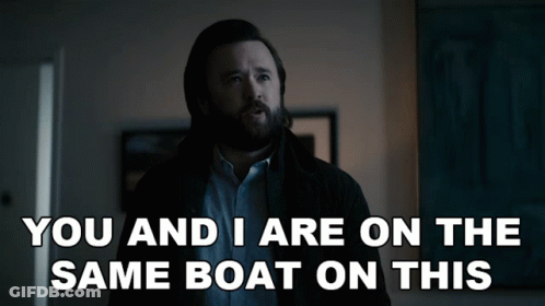 Bearded Man Saying You And I Are On The Same Boat GIF