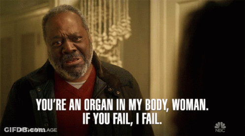 Bearded Man Saying You're An Organ In My Body Woman If You Fail I Fail GIF