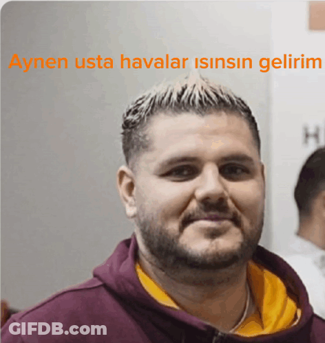 Bearded Man Says Aynen Usta Havalar Isisin Gelirim GIF