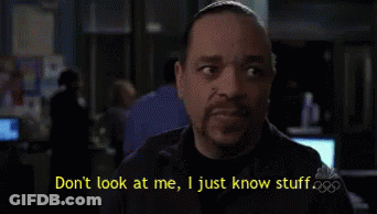 Bearded Man Says Don't Look At Me I Just Know Stuff GIF