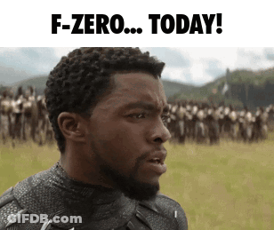 Bearded Man Says F-Zero Today In Front Of Crowd GIF